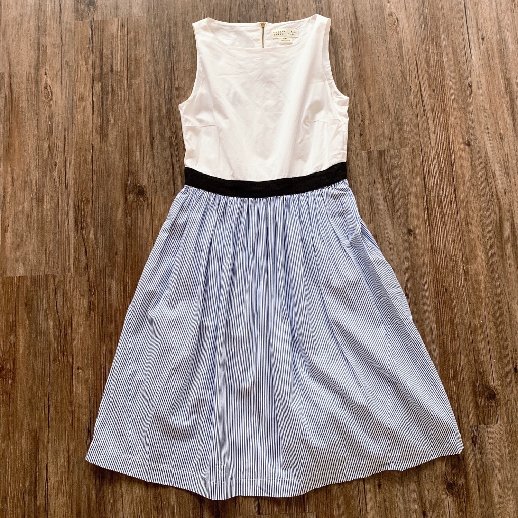 Kate Spade Broome St Pinstripe Tank Dress